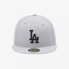 New Era Mlb La Dodgers Basic Fitted Cap Dolphin Gray 15131702