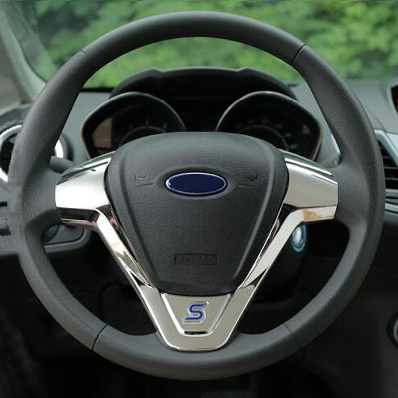 Naklejki ochronne na kierownicę samochodu ABS dla Forda New Fiesta Ecosport 2009 - 2016