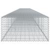 Vidaxl Gabion Basket with Lid, 1000X100X50 Cm, Galvanized Iron
