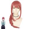 Peluca Cosplay Makima de Chainsaw Man Trenza Rosa Cabello Sintético Largo y Suave Para Fiesta de Halloween