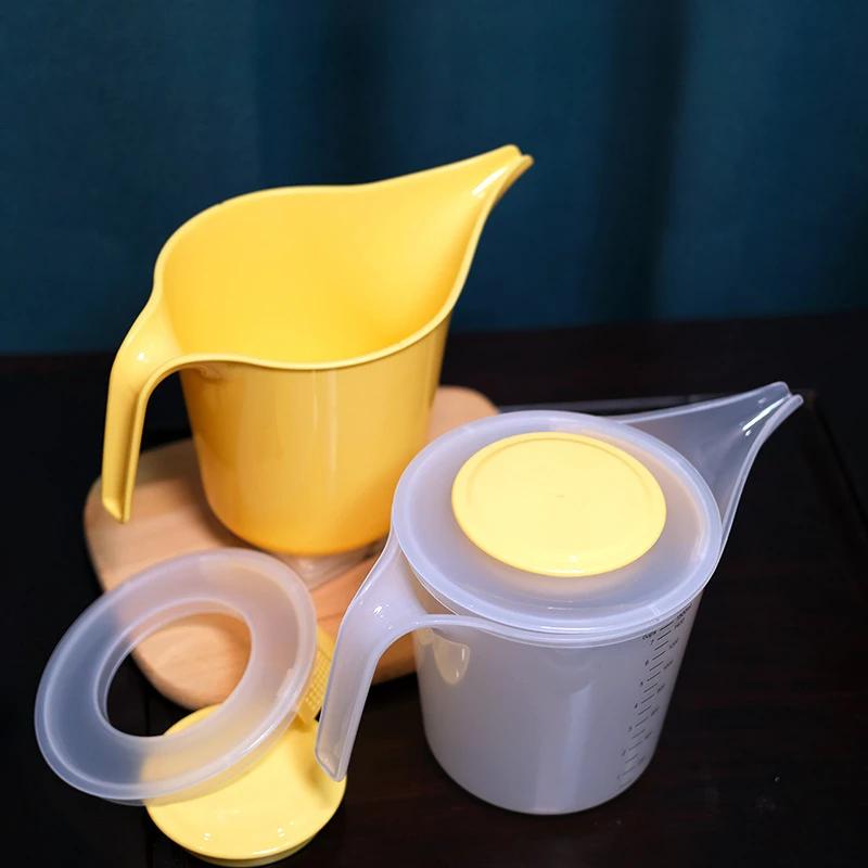 1500ml Tip Mouth Measuring Cups Plastic Graduated Funnel Pitcher Jug Long Spout Liquid Container Kitchen Measuring Tools