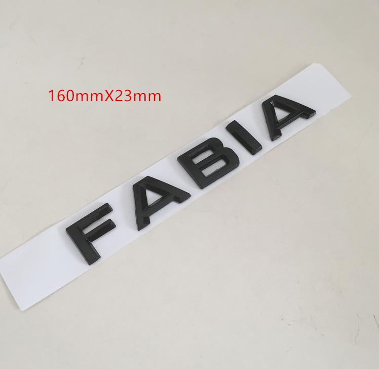 1pc 3D ABS for Octavia Superb RAPID FABIA KAMIQ KODIAQ YETI Car Emblem Letter Badge Rear Tail Trunk Sticker Decal for SKODA