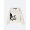 Winter Cartoon Harajuku Style Pullover Sweater Loose Fit Round Neck Knit Top Women