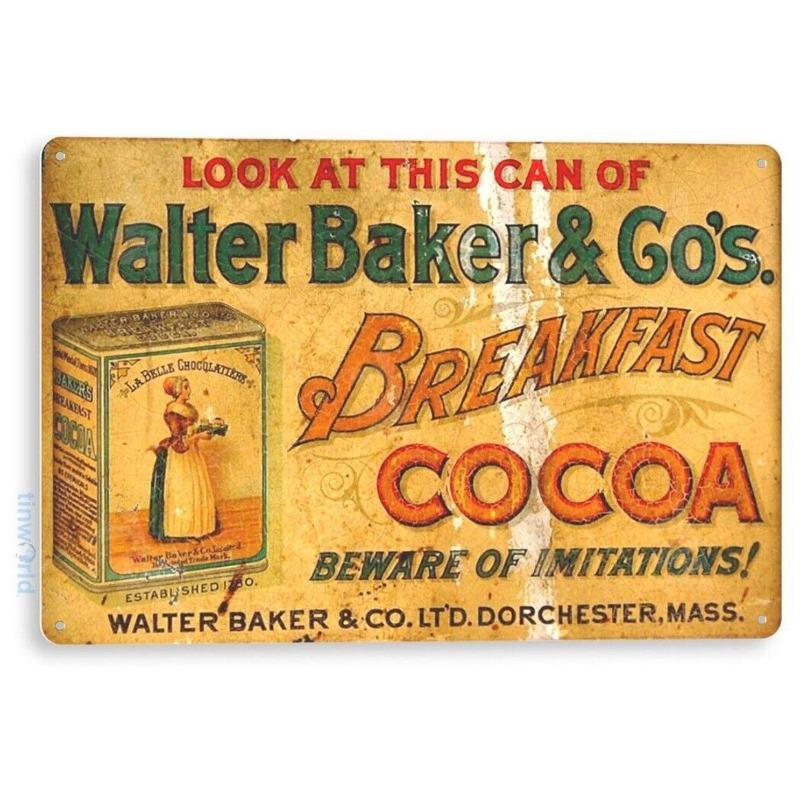Vintage Metal Tin Sign Kitchen Bar Cafe Wall Decor