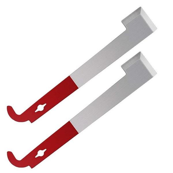 Stainless Bee Hive Tool Frame Lifter J Shape Hook Red 27cm Cut Honey Knife Beehive Scraper Beekeeping Tools Beekeeper Supplies
