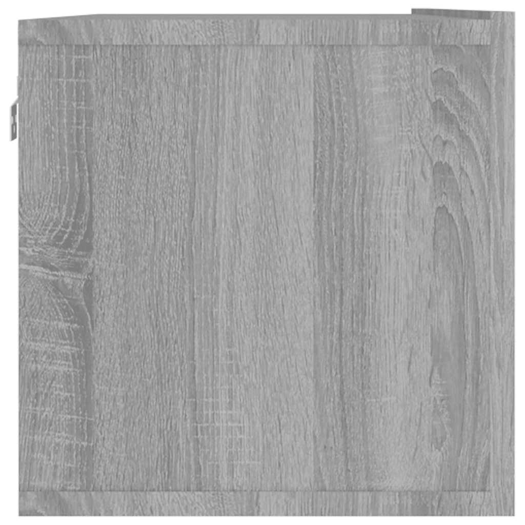 vidaXL TV-Wandschrank Grau Sonoma 120x30x30 cm Holzwerkstoff