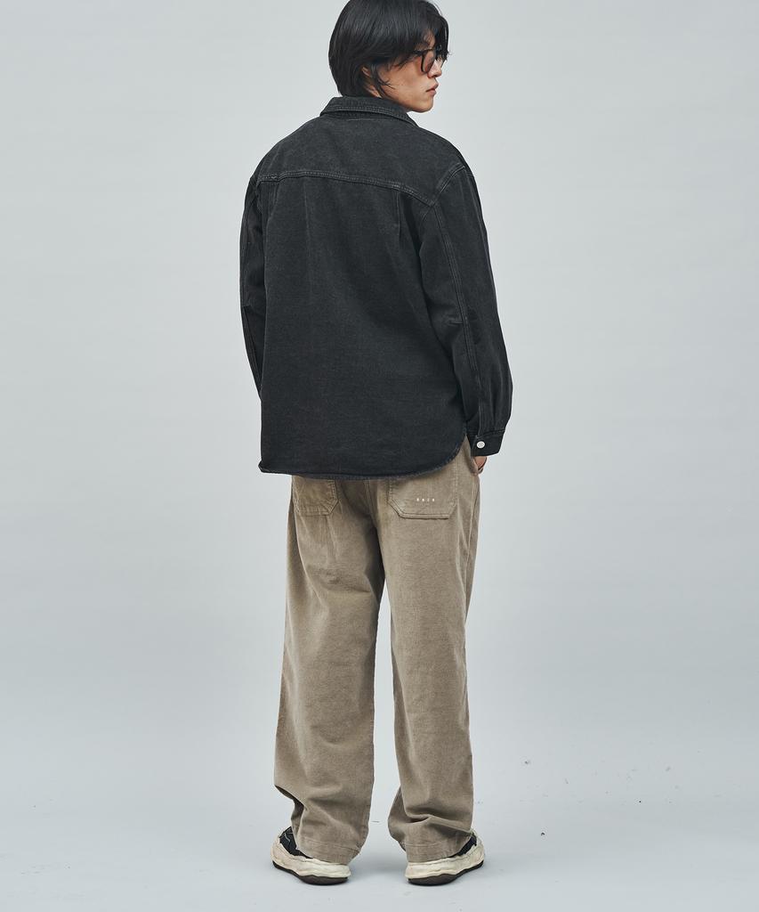 Maniamass Multi-Pocket Denim Fatigue Jacket (Rockchic Jk Bk)