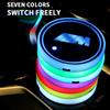 7 Colors Car LED Luminous Water Cup Pads Auto Coaster Mats For BMW M M3 M5 M6 X3 E46 E90 F30 G20 E36 E34 X6 G20 G30 Accessories