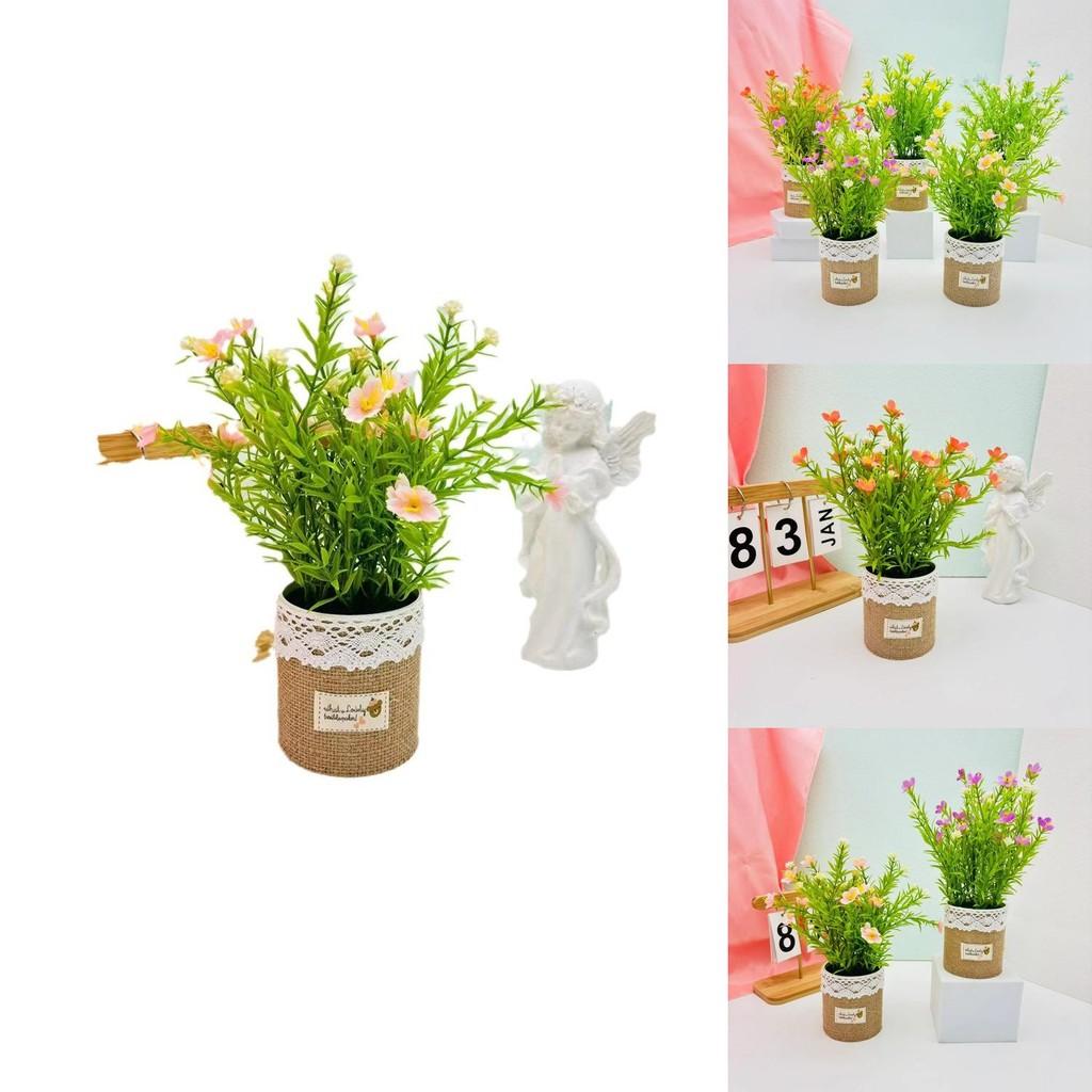Artificial Plant Miniature Green Houseplant For Home Office And Hotel Decor