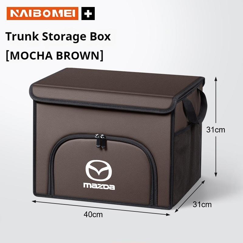 Car trunk large capacity Foldable storage box shoe storage organizing box Fit For Mazda 3 MX-5 CX-5 CX-8 CX-9 BT-50 CX-60 6 2025