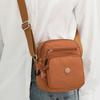 Borsa a tracolla da donna in nylon con tasche multiple