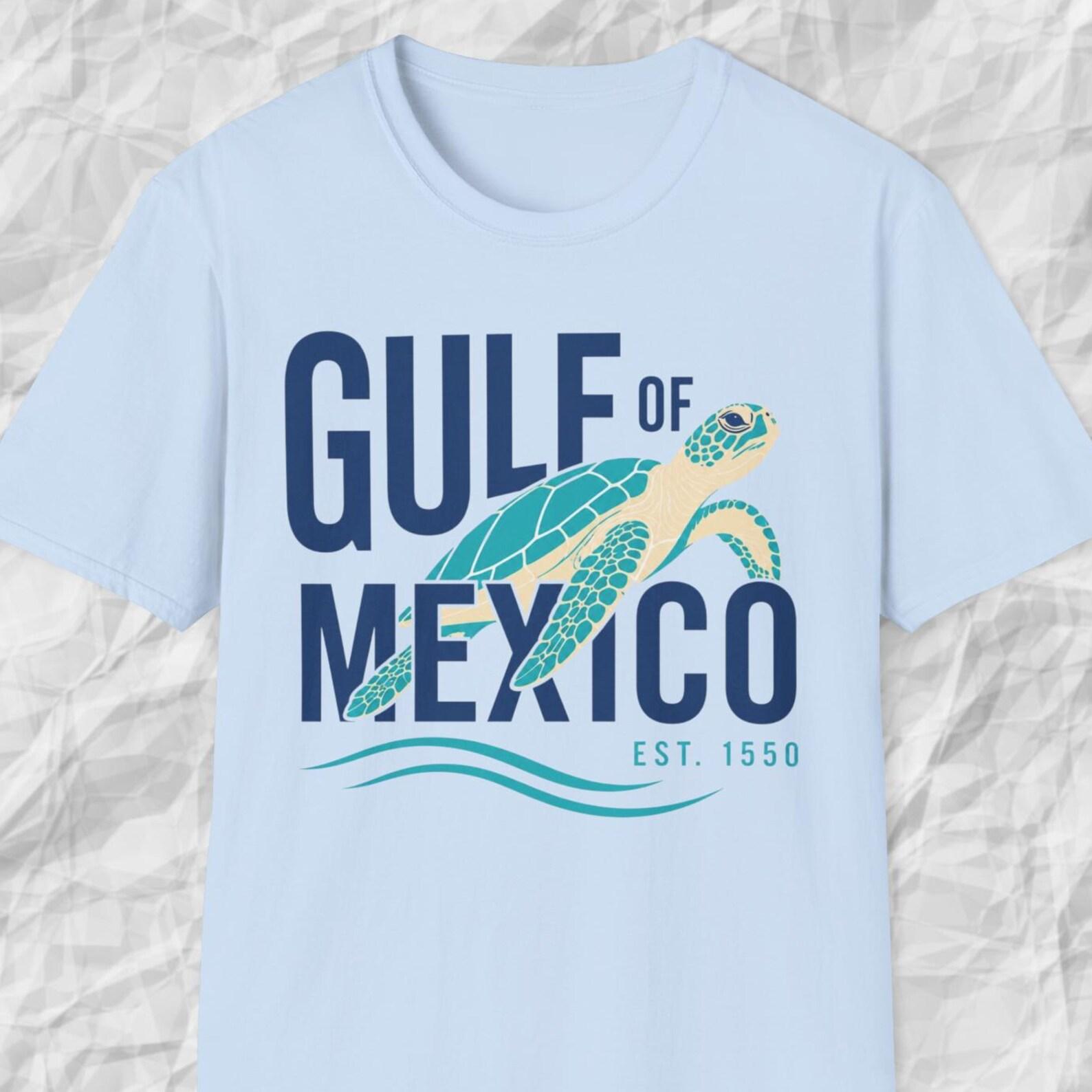 Gulf Of Mexico Shirt, Sea Turtle Tee, Coastal Beach T shirt, Ocean Lover Shirt, Mexico Gulf Tee XL