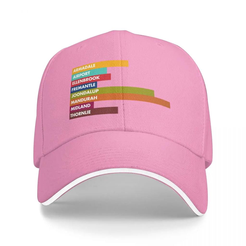 Perth Rail Lines Bars Baseball Cap Luxury Cap Sun Cap Anime Hat Men's Big Size Hat Boy Child Women's