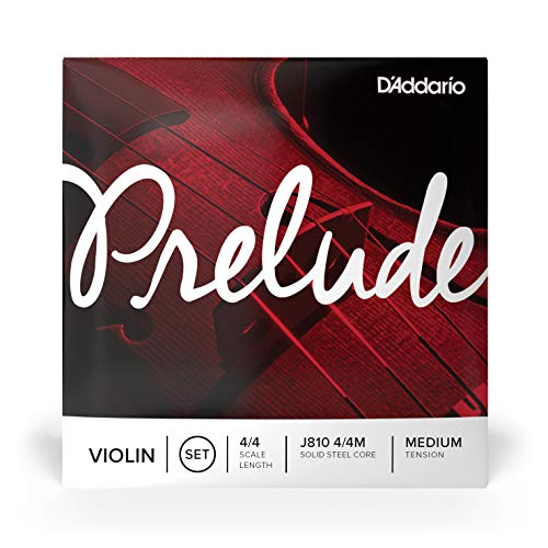 D'Addario Prelude Violin String Set J810 4/4m Medium Tension [Official Japanese Product]
