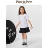 PawinPaw Girls' Cartoon Bear Short Sleeve Shirt
