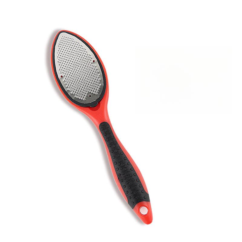 

Пемза из нержавеющей стали для удаления омертвевшей кожи, подошв ног, мозолей, инструменты, скребок и средство для восстановления пяток, сухие ноги и шлифовка стоп one size fits all красный