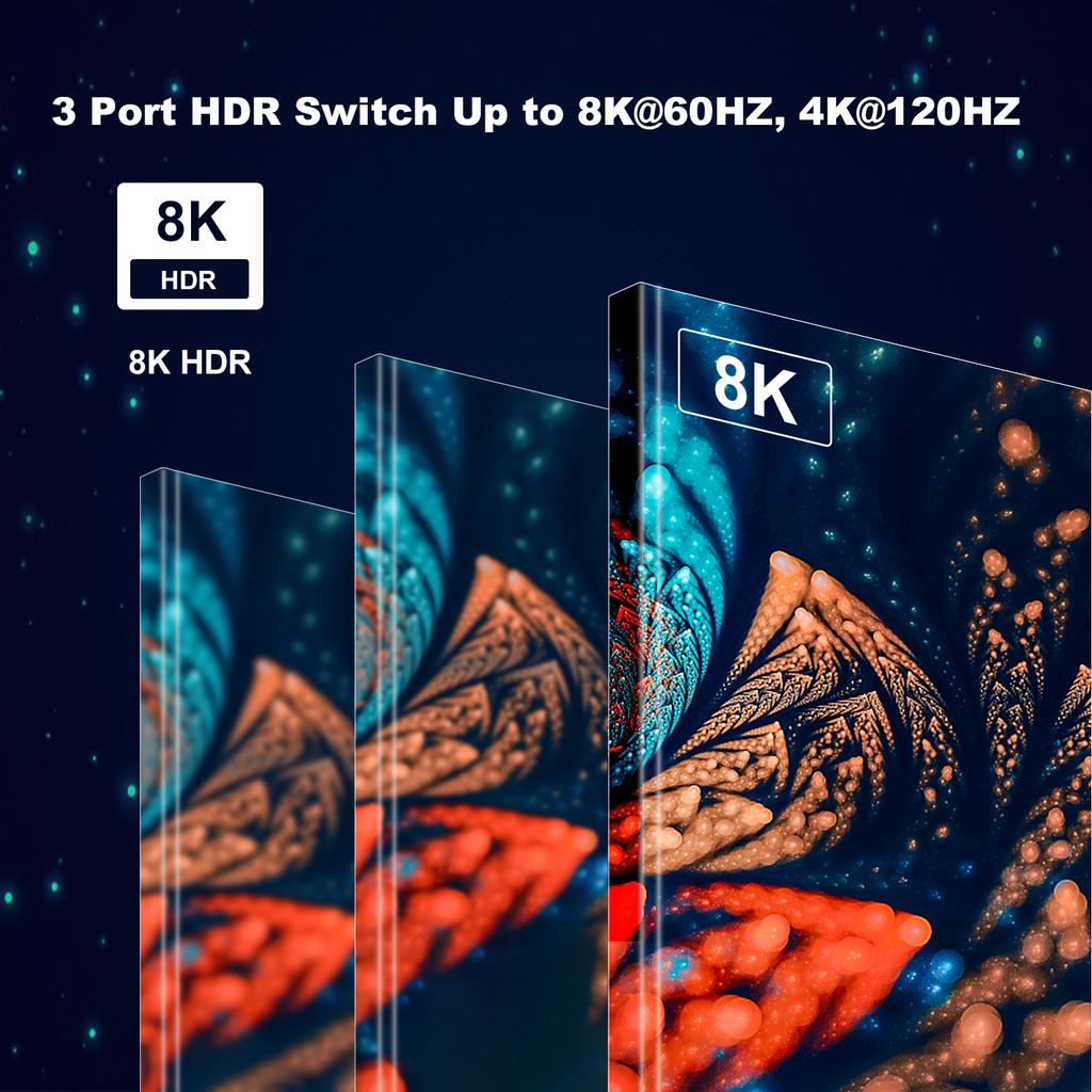 For HD 8K Multi-device Compatibility Up to 7680*432060hz High-clr Picture Quality Simple Wide Application