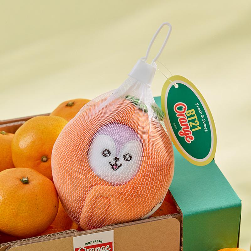 BT BABY orange party series doll keychain, bag hanging LINE FRIENDS