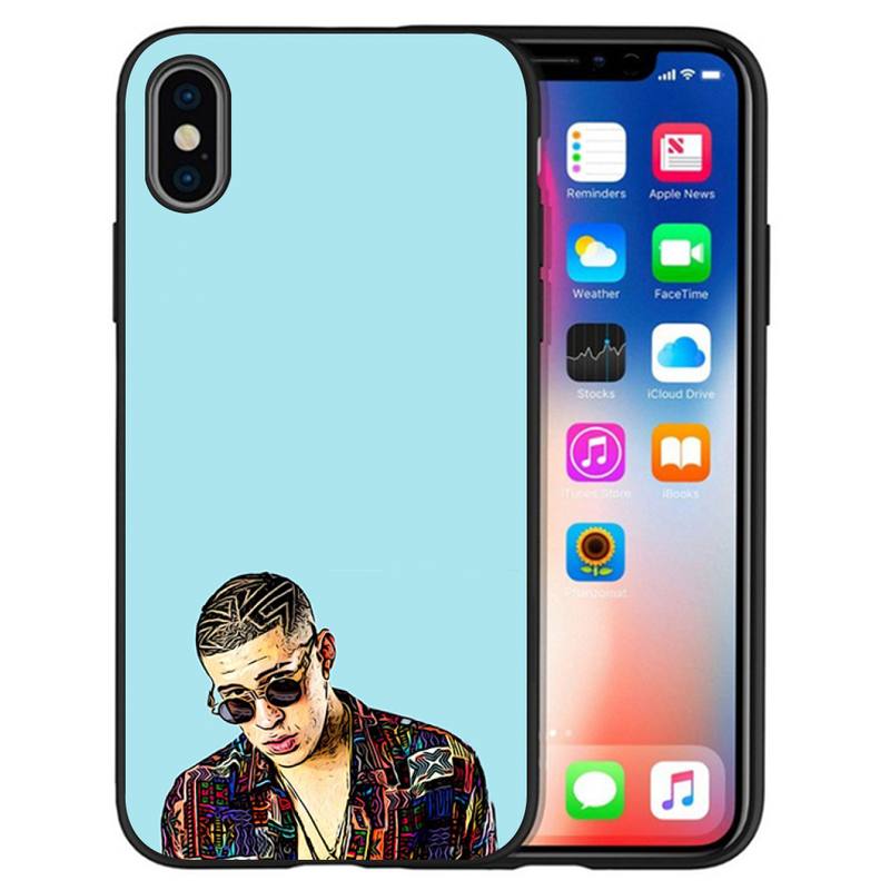 Skydd Bad Bunny Telefonfodral För IPhone 12 Pro X XS Max XR 7 8 Plus IPhone 12 Mini 11 Pro Max SE 2020 Fodral