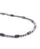 Polalita Black Gray Cut Hema Necklace (Plt-Nl-065_Sv)