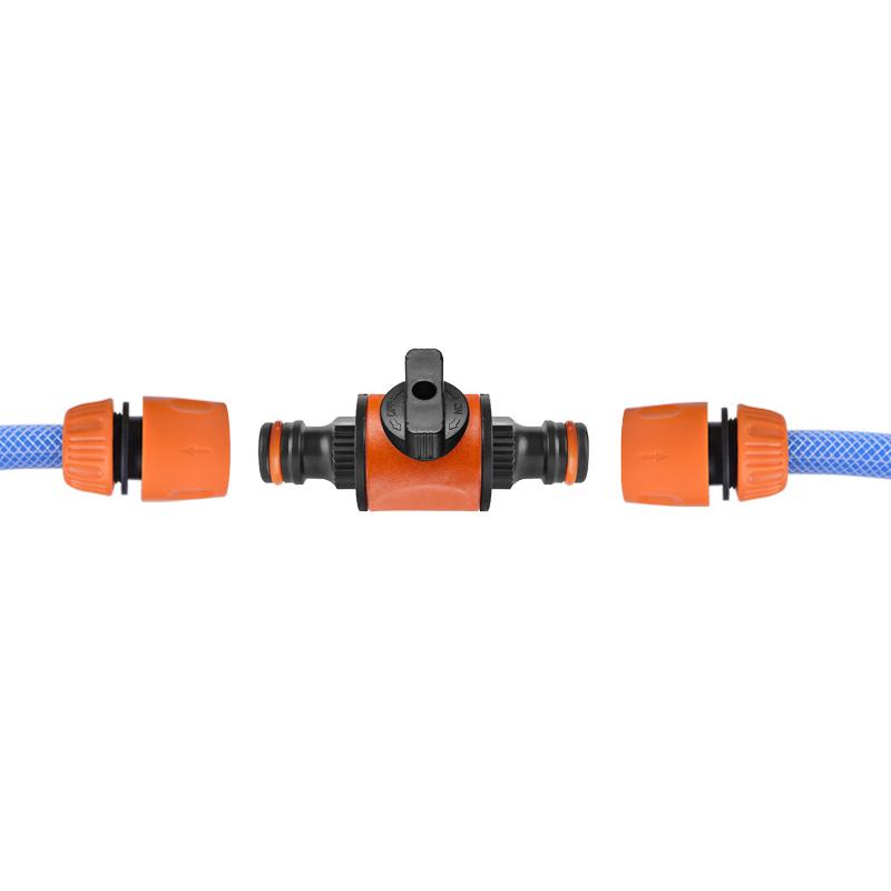 2Pcs Garden Hose Pipe Tap Shut Off Valve Fitting Connector Pipe Coupler Stop Water Connection Repair Joint Irrigation Adapter