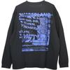 Timberland American Vintage Round Neck Letter Breathable Casual Printed Long Sleeve T-Shirt Unisex Tops Dark-Gray A65XU-001