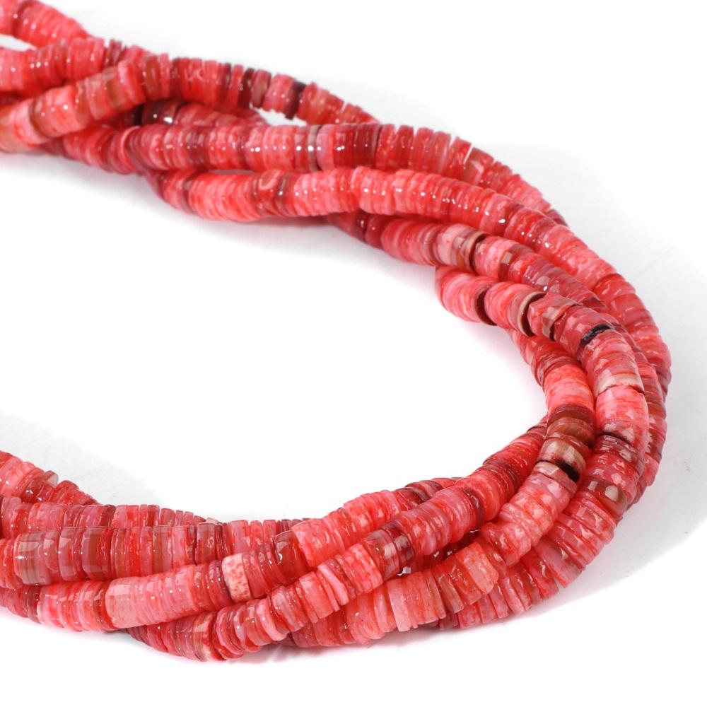 Colorful 4-6MM Natural Flat Shell Beads Heishi Pearl Charm Beads For Jewelry Making Bracelet Handmade Earring Necklace Accessory