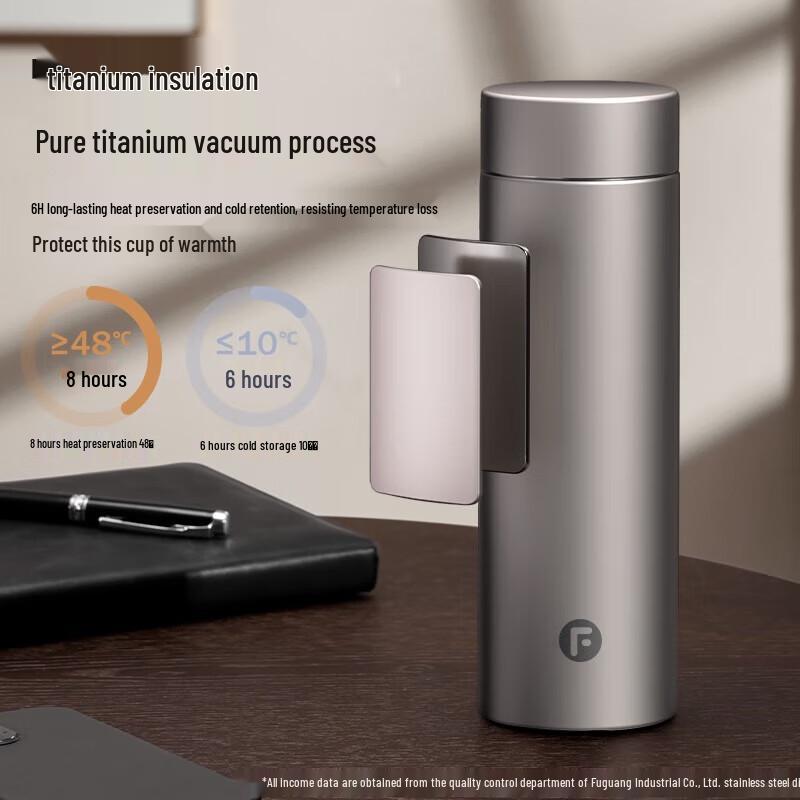 Fuguang Titanium Insulated Tea Infuser Bottle 468ml