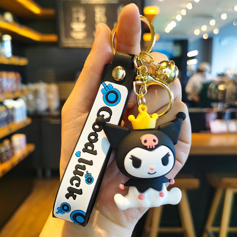Sanrio Keychain Kuromiya Doll Accessory Car Keychain Couple's Bag Kawaii Cute Personalized Gifts Y2k Fashion Toys Anime Cartoon