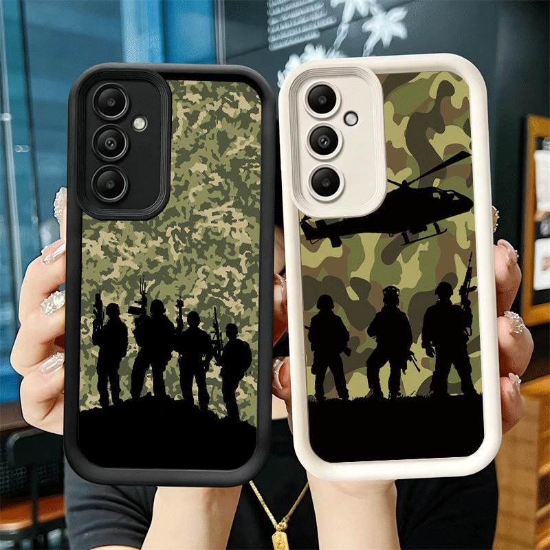 Phone Case for Samsung Galaxy A17 A16 A15 A14 A13 Camouflage Military Pattern A56 A36 A26 A55 A35 A25 A54 A34 A24 A53 A33 A23 A0