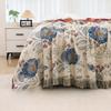 Floral Pattern Cotton Gauze Throw Blanket Towel Quilt Cover Blanket Summer Nap Thin Blanket Adult Air Conditioning Cool Quilt For Home