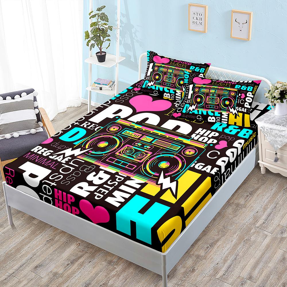 

Three-Piece Mattress, Mattress Cover, Mechanical Key, Gear Radio, Mattress Protective Cover Sheet 100*190*40cm*1 Pillowcase 51*75cm*1