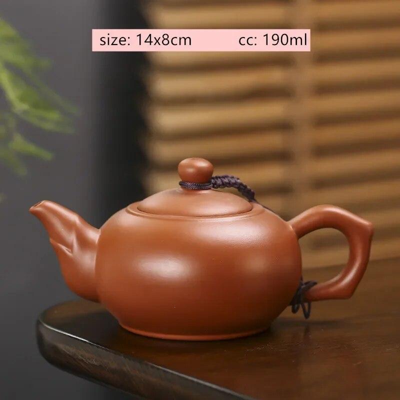 Starožitná fialová hliněná čajová konvička Surová ruda Zhu Mud Konvička Xishi Ručně vyráběná kulová dírka Filtr Beauty Pot Tradiční čajové sady Zisha