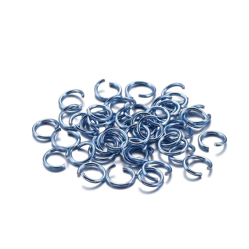 300Pcs/Lot 6 8 10 Mm Metal Colorful Open Jump Rings Split Rings Jump Rings Connectors For DIY Jewelry Making Findings Supplies