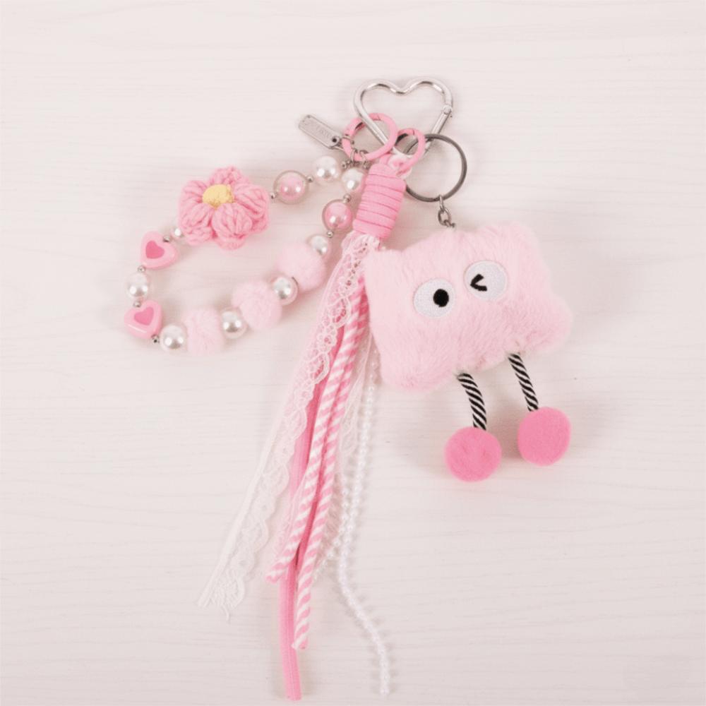 Stuffed Plush Star Keychain Kawaii Bear Plush Pendant Star Doll Pendant  Home Decor