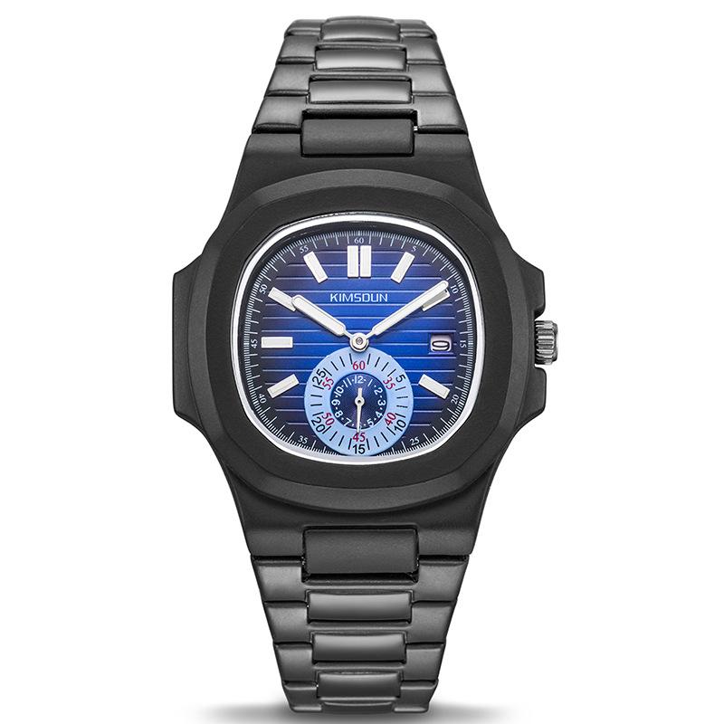 KIMSDun Watch Men's Top Brand Luxury Clock Stainless Steel Men's Watch Fashion Waterproof Quartz Men's Watch