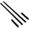 Tubular Control Arm and Subframe Kit Rear Upper Lower Compatible with 19792004 Ford Mustang Cobras Steel Powder Coated Black Fo