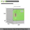 ABS Plastic Lockable Storage Cabinet for School Backpacks