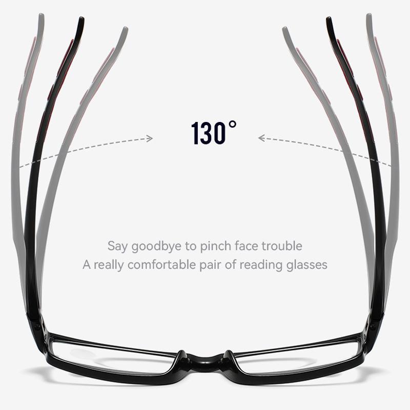 New Non-Slip Sports Presbyopia Glasses Blue Light Blocking Square Frame Reading Glasses Ultra-Light Farsighted Glasses