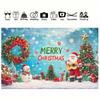 Merry Christmas Winter Santa Snowman Background Cloth 2025 Xmas Party Decoration Supplies Home Photography Background Banner
