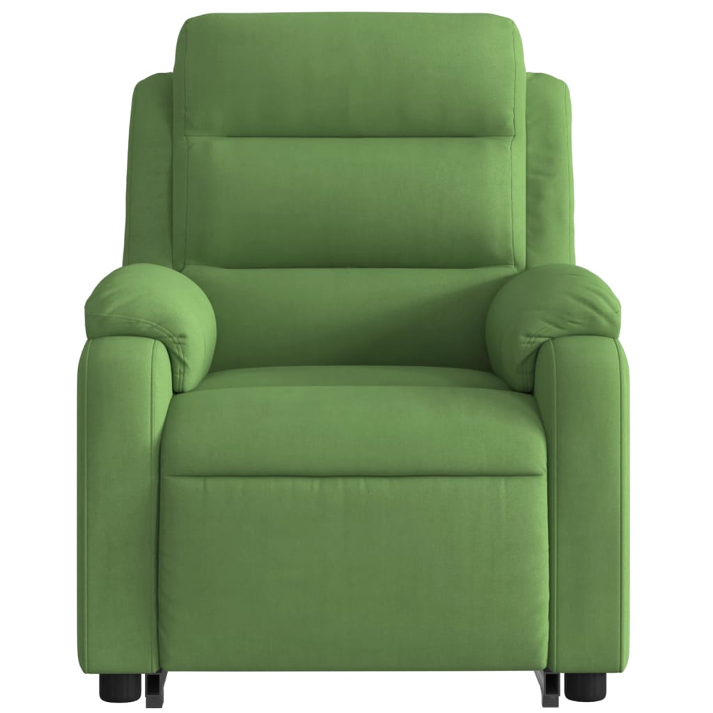 Recliner Chair with Lift Function Electric Light Green Velvet