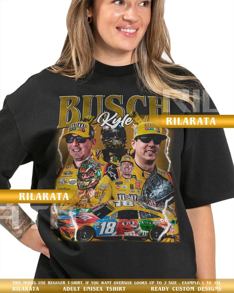Kyle Busch Vintage T-Shirt Gift for Women and Man Shirt Unisex Sport Tee SweaT-Shirt