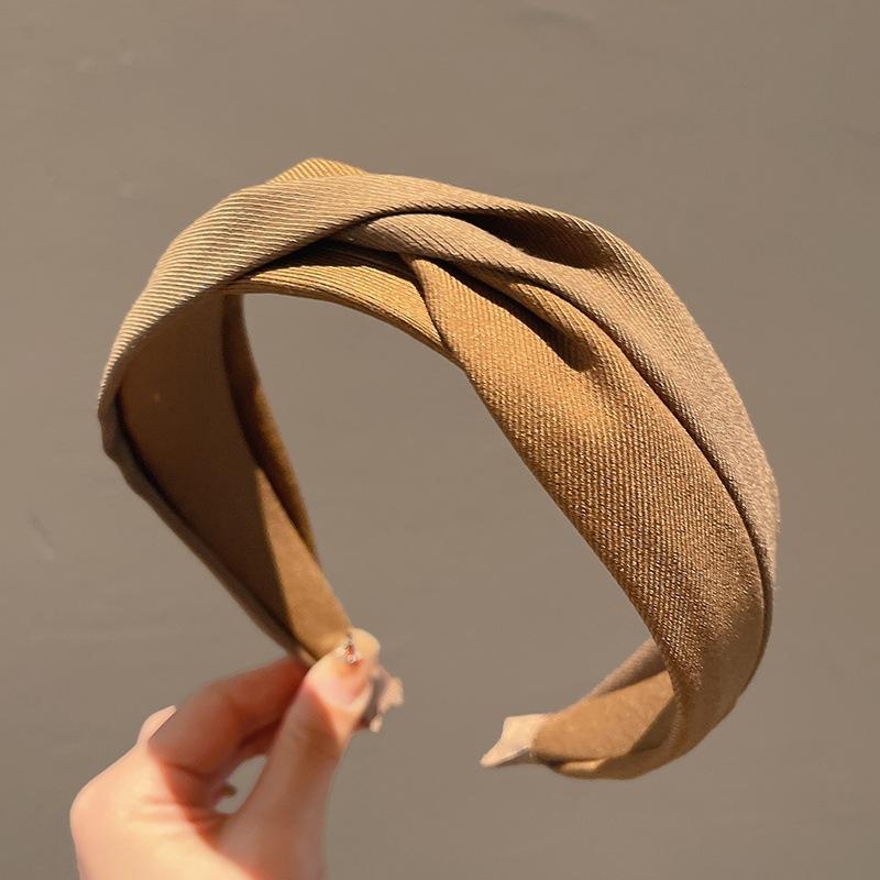 Retro, Simple, Versatile Hair Clip, Headband, Girly Korean Wide-brimmed Hair Clip, Popular Headband, Face Wash Headband, Hair Tie
