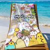 Cartoon M-molang-S Cute Towel Sports Quick Dry Travel Camping Gear Sandproof Soft Light Large Beach Towel