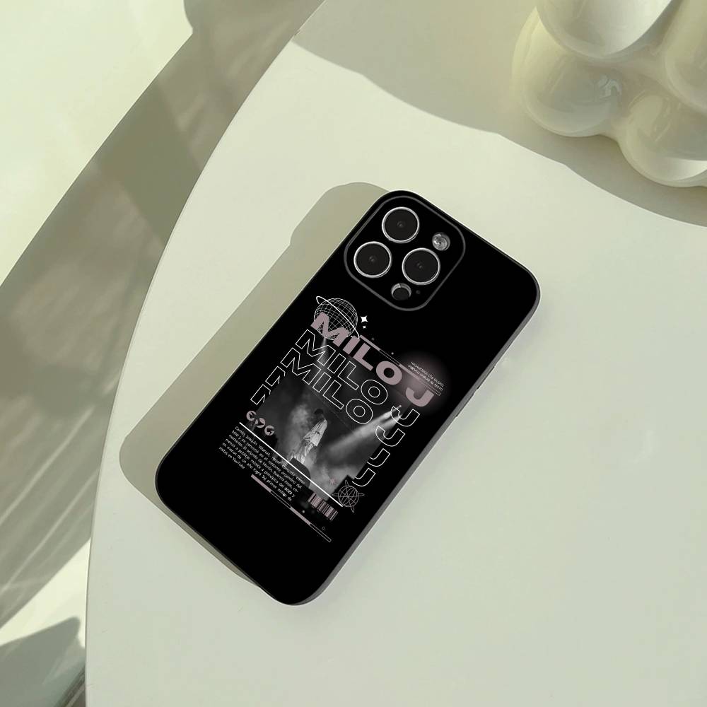 

Top Gen Z artist Singer M-Milo Phone Case For iPhone 17,16,15,14,13,12,11 Pro Max, Lightweight and practical Soft Black Cover iPhone17promax