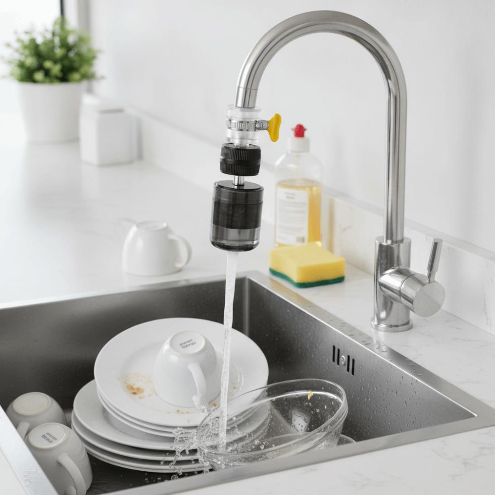 Anti-Splash Kitchen Tap Filter Nozzle Kitchen Faucet Water Purifier  Washing Vegetable Fruit
