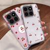 Red Cherry Fruits Pattern Case For Xiaomi Redmi Note 15 Pro 4G Funda Redmi Note 14 13 Pro 5G Clear TPU Silicone Soft Cover