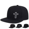 New summer simple embroidery personalized cross baseball cap sunscreen men's and women's soft top versatile cap