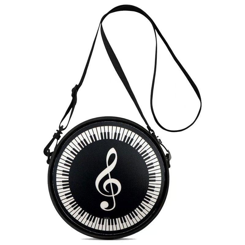 Women'S Personalized Vinyl Record Small Round Bag Can Be Carried And Carried Polyester Multi-Functional Cosmetic Bag Storage Bag