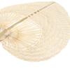 Chinese Style Handmade Palm Leaf Woven Hand Heart Shaped Mosquito Repellent Fans